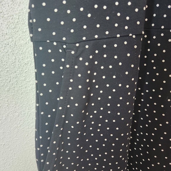 J Jill Wearever Collection Black Polka Dot Dress Shortsleeve Women's Size Small - Picture 4 of 4